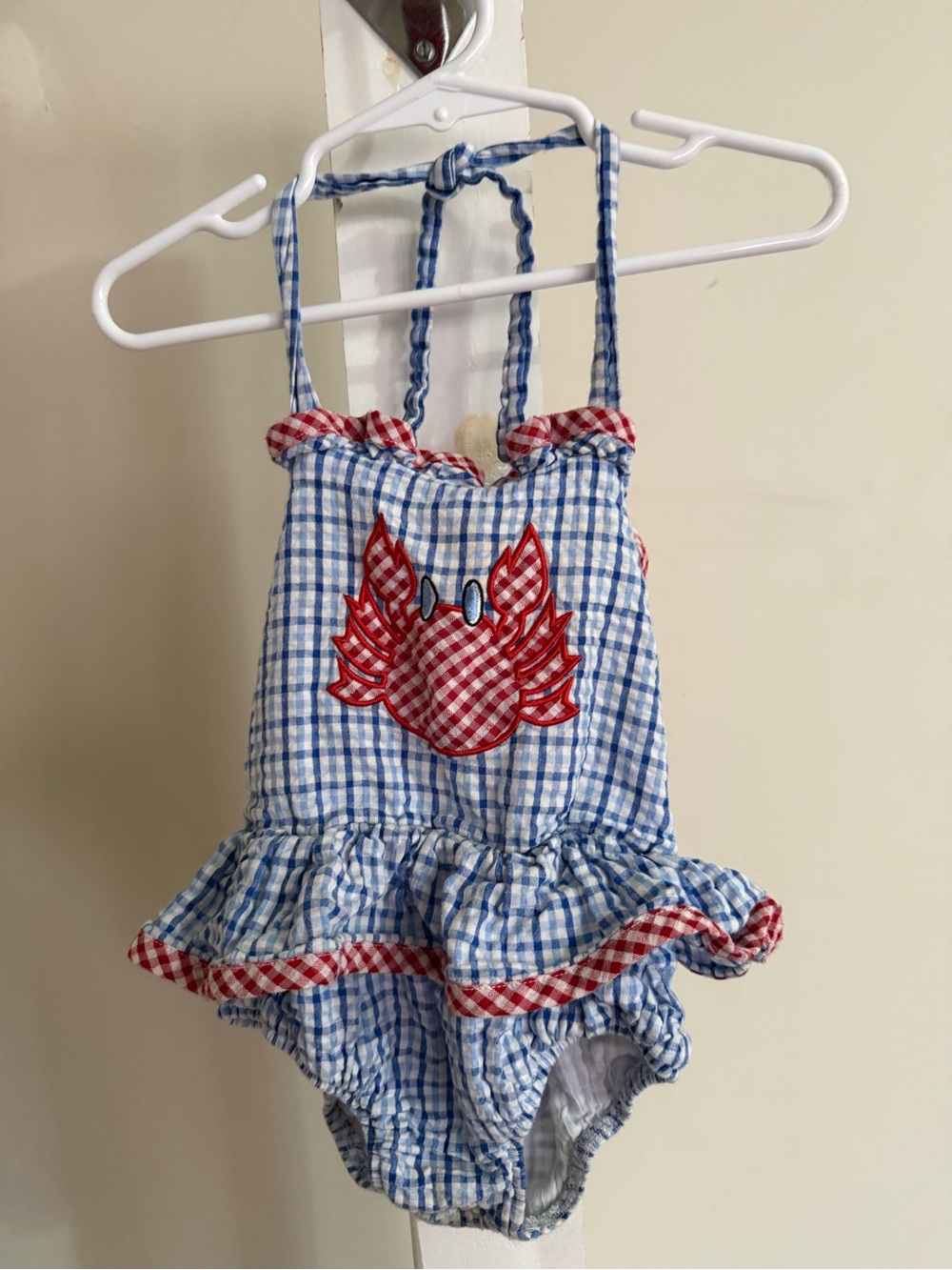 Classic Whimsy Crab Sunsuit / Romper